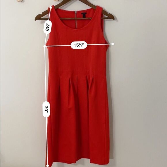 J. Crew  red dress size 6 - Picture 9 of 11